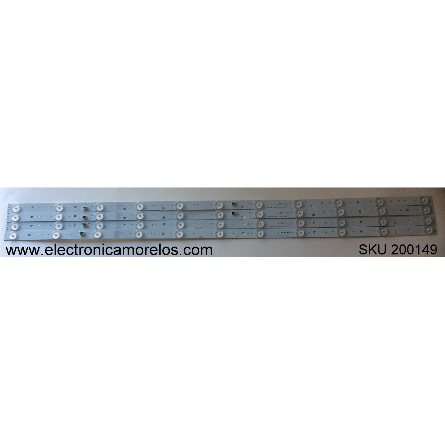 KIT DE LED PARA TV / ELEMENT CLTH395A08215 / HK39D11M-ZC16A-01 / MODELO ELEFW40C